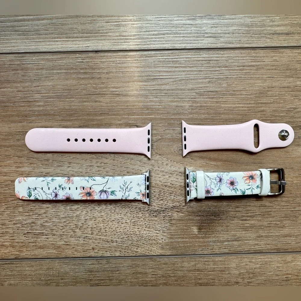 Floral Pink 40 mm Watch Band Set